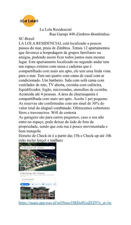 La Lola Residencial Apartment Bombinhas Exterior photo